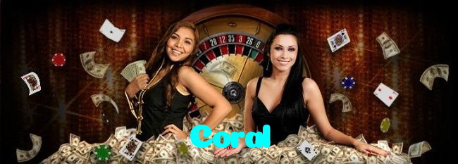 Coral casino presented on mobile device in Pakistan with slots and live games